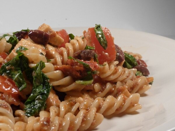 pasta with sun-dried tomatoes