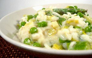 spring green risotto