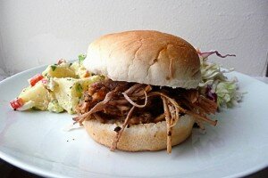 pulled pork sandwich