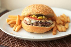 home-ground bacon burger