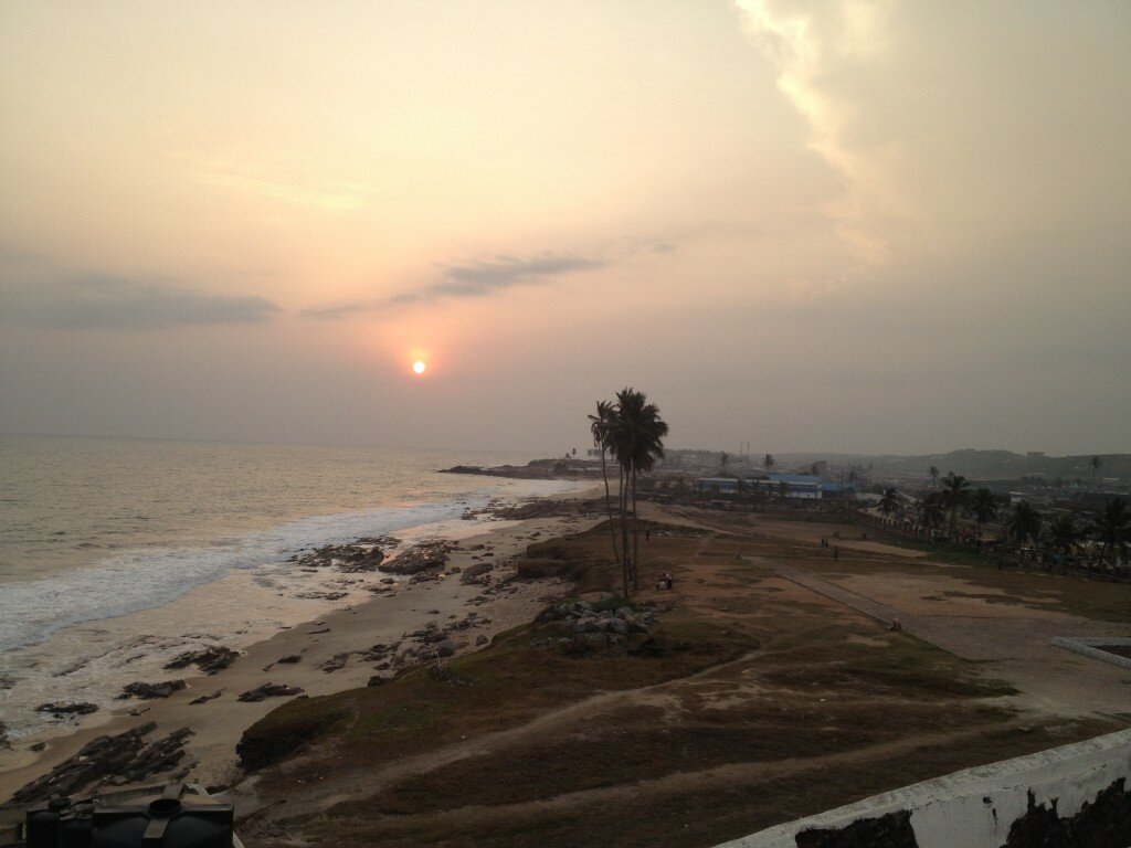 ghana at sunset